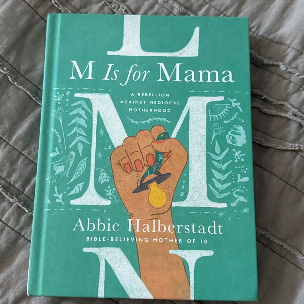 Teal 'M Is for Mama' Hardcover Book
